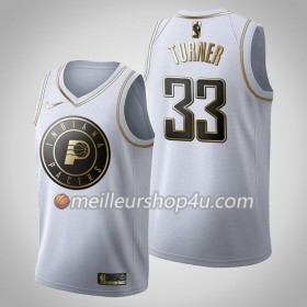 Maillot Basket Homme Indiana Pacers Myles Turner 33 2019-20 Nike Blanc Golden Edition Swingman
